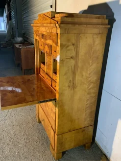 Pamono Biedermeier Secretaire in Birch, 1820><noscript><img width=