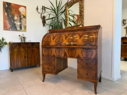 New Pamono Biedermeier Secretaire in Walnut