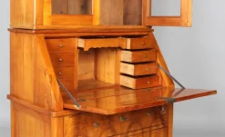 Outlet Pamono Biedermeier Secretaire with Brass Handles, 1845