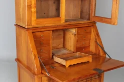 Outlet Pamono Biedermeier Secretaire with Brass Handles, 1845