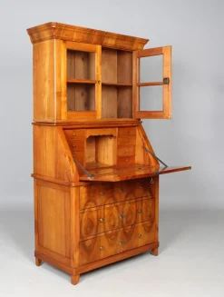 Outlet Pamono Biedermeier Secretaire with Brass Handles, 1845
