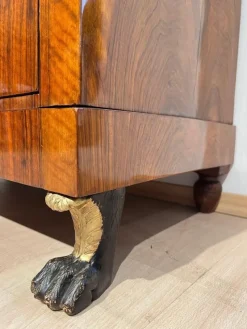 Pamono Biedermeier Secretary in Walnut and Maple, 1820