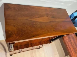 Pamono Biedermeier Secretary in Walnut and Maple, 1820