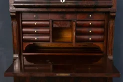 Pamono Biedermeier Secretary in Mahogany><noscript><img width=
