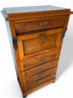 Pamono Biedermeier Style Secretaire in Mahogany><noscript><img width=