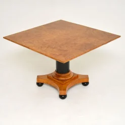 Pamono Biedermeier Swedish Birch & Ebony Coffee Table, 1840s><noscript><img width=