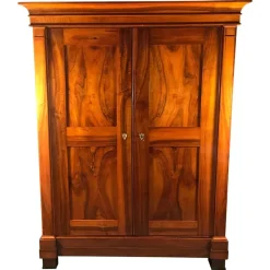 Sale Pamono Biedermeier Walnut Armoire, South Germany, 1820s