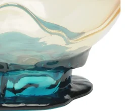 Pamono Big Collina Vase, Fish Design by Gaetano Pesce, Clear and Emerald Green> Tabletop