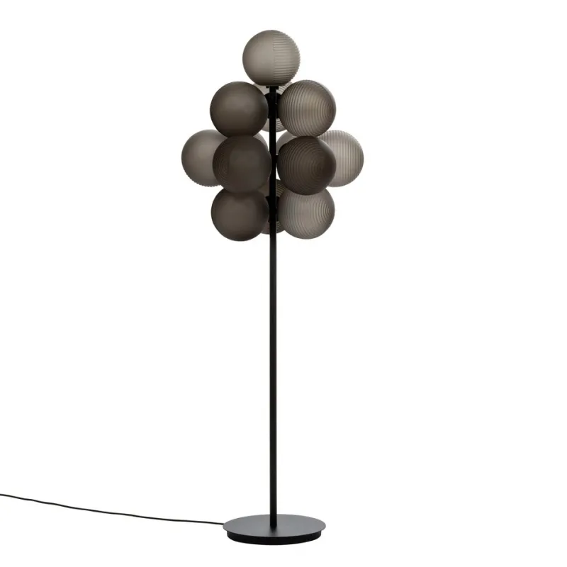 Pamono Big Smoky Grey Acetate Black Stellar Grape Floor Light by Pulpo> Floor Lamps