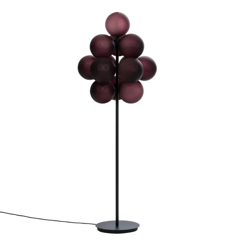 Pamono Big Smoky Grey Acetate Black Stellar Grape Floor Light by Pulpo> Floor Lamps