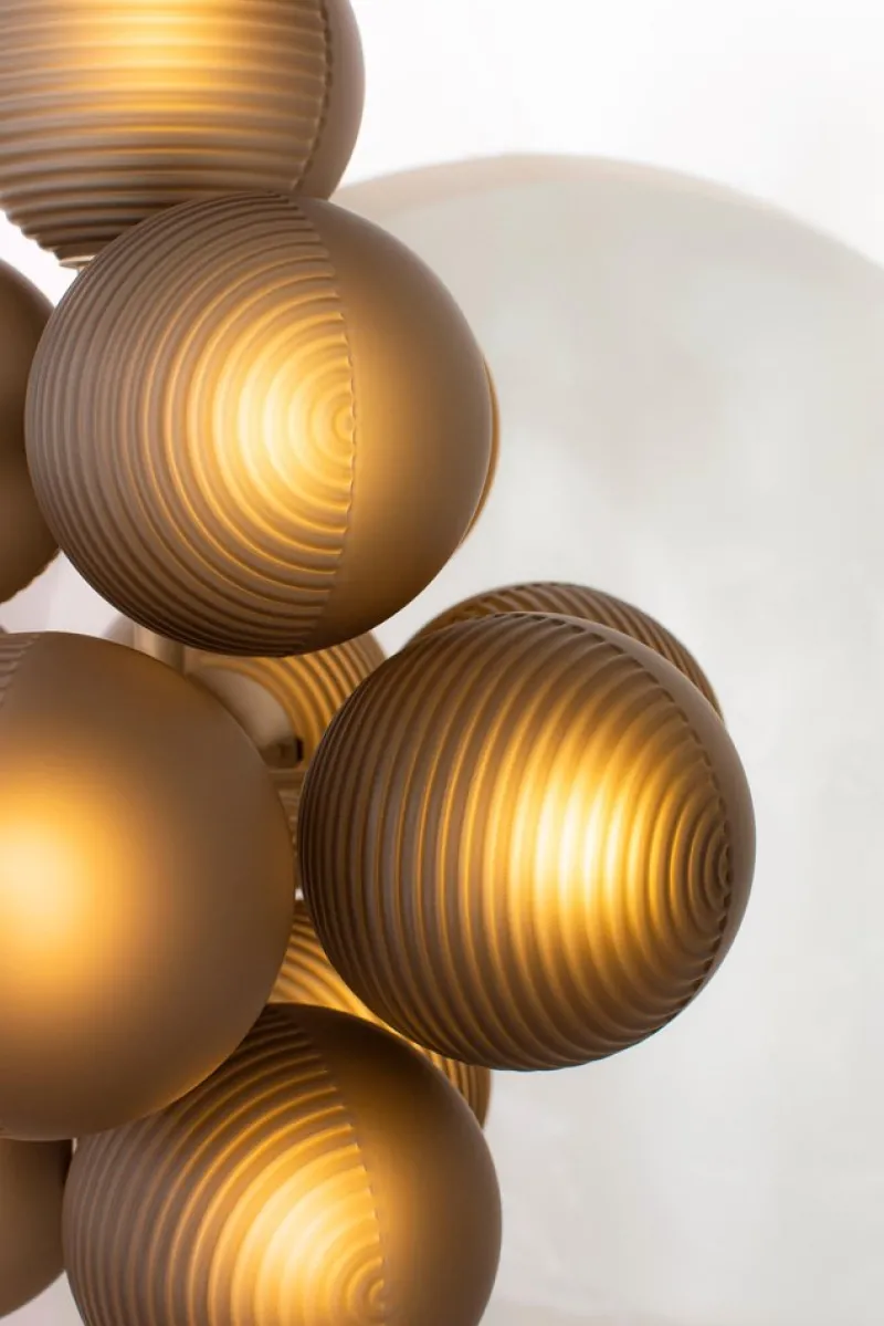 Pamono Big Smoky Grey Acetate Black Stellar Grape Floor Light by Pulpo> Floor Lamps