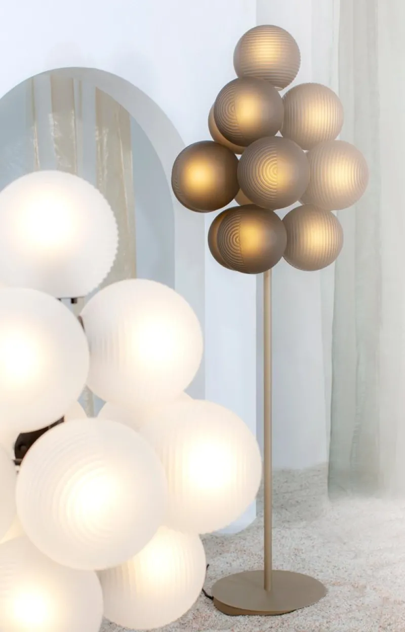 Pamono Big Smoky Grey Acetate Black Stellar Grape Floor Light by Pulpo> Floor Lamps