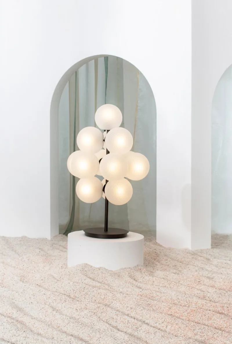 Pamono Big Smoky Grey Acetate Black Stellar Grape Floor Light by Pulpo> Floor Lamps
