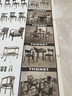 Best Pamono Big Vintage Thonet Furniture Poster, 1920s