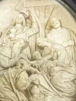 Pamono Birth of Christ, 19th Century, Meerschaum, Framed><noscript><img width=