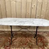Sale Pamono Bistro Table in Iron and Marble
