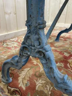 Pamono Bistro Table in Marble and Cast Iron><noscript><img width=