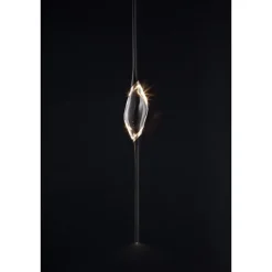 Clearance Pamono Black + Gold Pendant Lamp by Il Pezzo Mancante