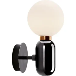 Pamono Black Aballs A Wall Lamp by Parachilna> Wall Lights & Sconces