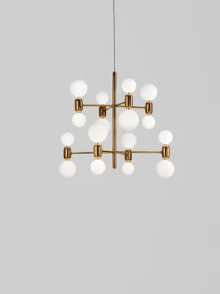 Pamono Black Aballs Chandelier 12 by Parachilna><noscript><img width=