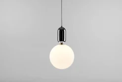 Pamono Black Aballs T Gr Pendant Lamp by Parachilna> Ceiling Lights