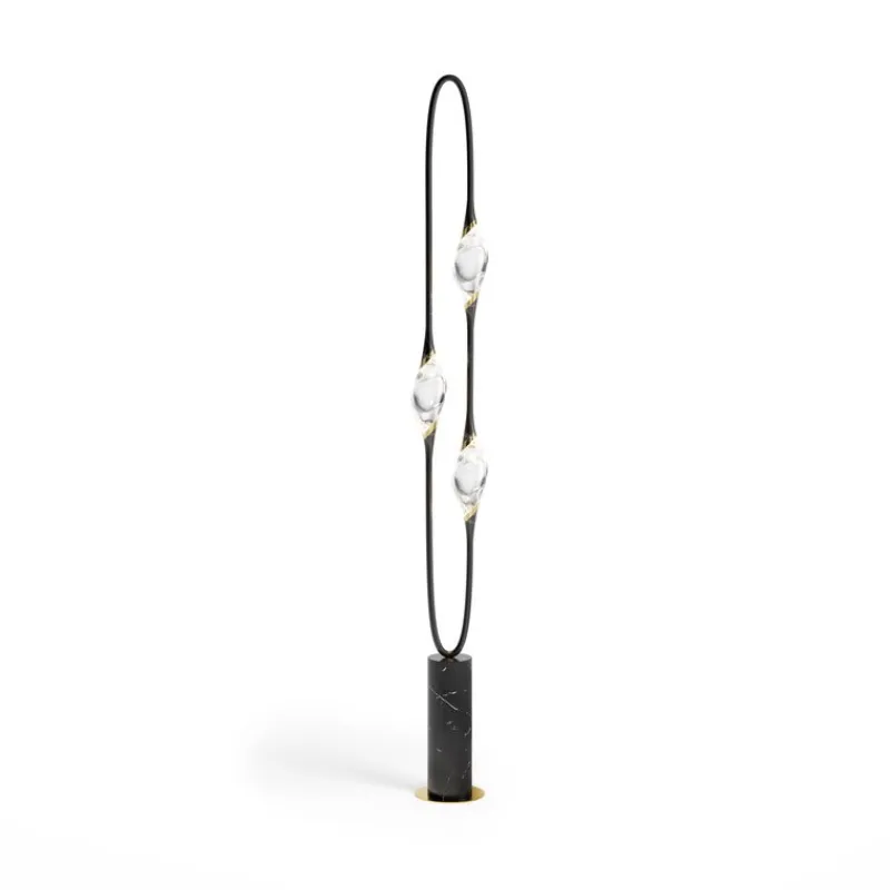 Outlet Pamono Black and Gold Il Pezzo 12 Floor Lamp by Il Pezzo Mancante