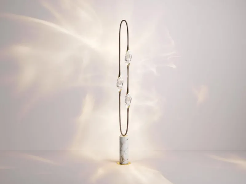 Outlet Pamono Black and Gold Il Pezzo 12 Floor Lamp by Il Pezzo Mancante