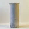 Pamono Black and White Ash Glazes Cylindrical Vase by Svend Hammershøi for Herman A. Kähler, 1930s> Vases