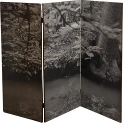 New Pamono Black and White Forest Picture Folding Screen, Belgium, 1960s