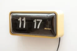 Pamono Black and White Large Station Flip Clock, France, 1970s><noscript><img width=