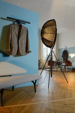 Pamono Black Ash Jeeves Wall Mounted Valet Stand by Tolila & Gilliland><noscript><img width=