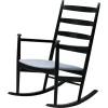 Online Pamono Black Beech Rocking Chair by Niels Eilersen, Denmark, 1960s