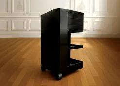 Pamono Black Boby Cart by Joe Colombo for Bieffeplast><noscript><img width=