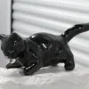 Best Pamono Black Cat Figurine from Vallauris France, 1970s