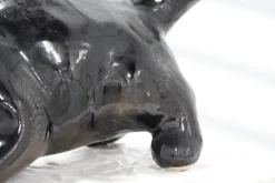 Best Pamono Black Cat Figurine from Vallauris France, 1970s