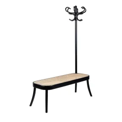 Pamono Black Coat Rack with Bench> Racks, Hooks & Valets