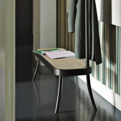 Pamono Black Coat Rack with Bench><noscript><img width=