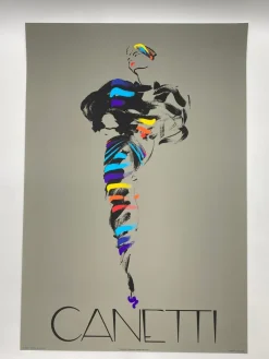 Discount Pamono Black Dress Poster by Michel Canetti, 1980s