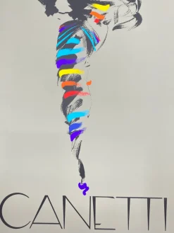 Discount Pamono Black Dress Poster by Michel Canetti, 1980s
