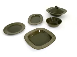 Clearance Pamono Black Earthenware Serving Set by Antonia Campi, 1965, Set of 5
