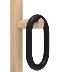 Pamono Black Fernand Coat Stand in Natural Oak by Harto><noscript><img width=