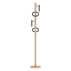 Pamono Black Fernand Coat Stand in Natural Oak by Harto><noscript><img width=