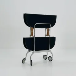 Pamono Black Gastone Dolly Trolley Bar Cart by Antonio Citterio and Oliver Low for Kartell> Serving Bar Carts & Trolleys