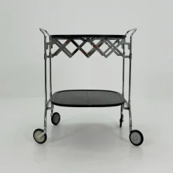 Pamono Black Gastone Dolly Trolley Bar Cart by Antonio Citterio and Oliver Low for Kartell><noscript><img width=