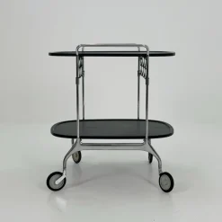 Pamono Black Gastone Dolly Trolley Bar Cart by Antonio Citterio and Oliver Low for Kartell><noscript><img width=