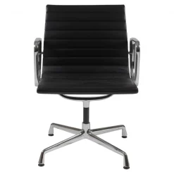 Pamono Black Leather Ea-108 Chair by Charles Eames for Vitra> Office Chairs