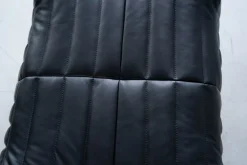 Sale Pamono Black Leather Sandra Sofa Set by Annie Hieronimus for Ligne Roset, 1973, Set of 7