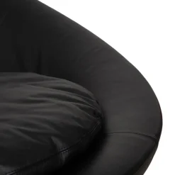 Clearance Pamono Black Leather 2-Seater Sofa by Désirée Lacoon