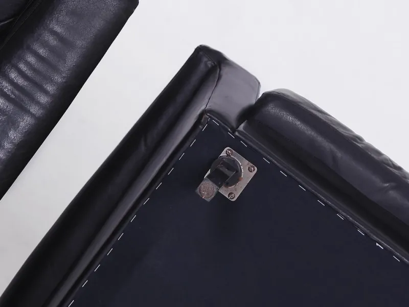 Hot Pamono Black Leather Sofa and 2 Armchairs, Germany, 1960s, Set of 3