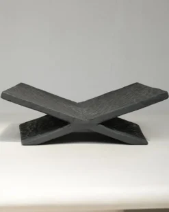 Online Pamono Black Lime Cement Mixture and Wood Bookstand by Dennis Kaiser